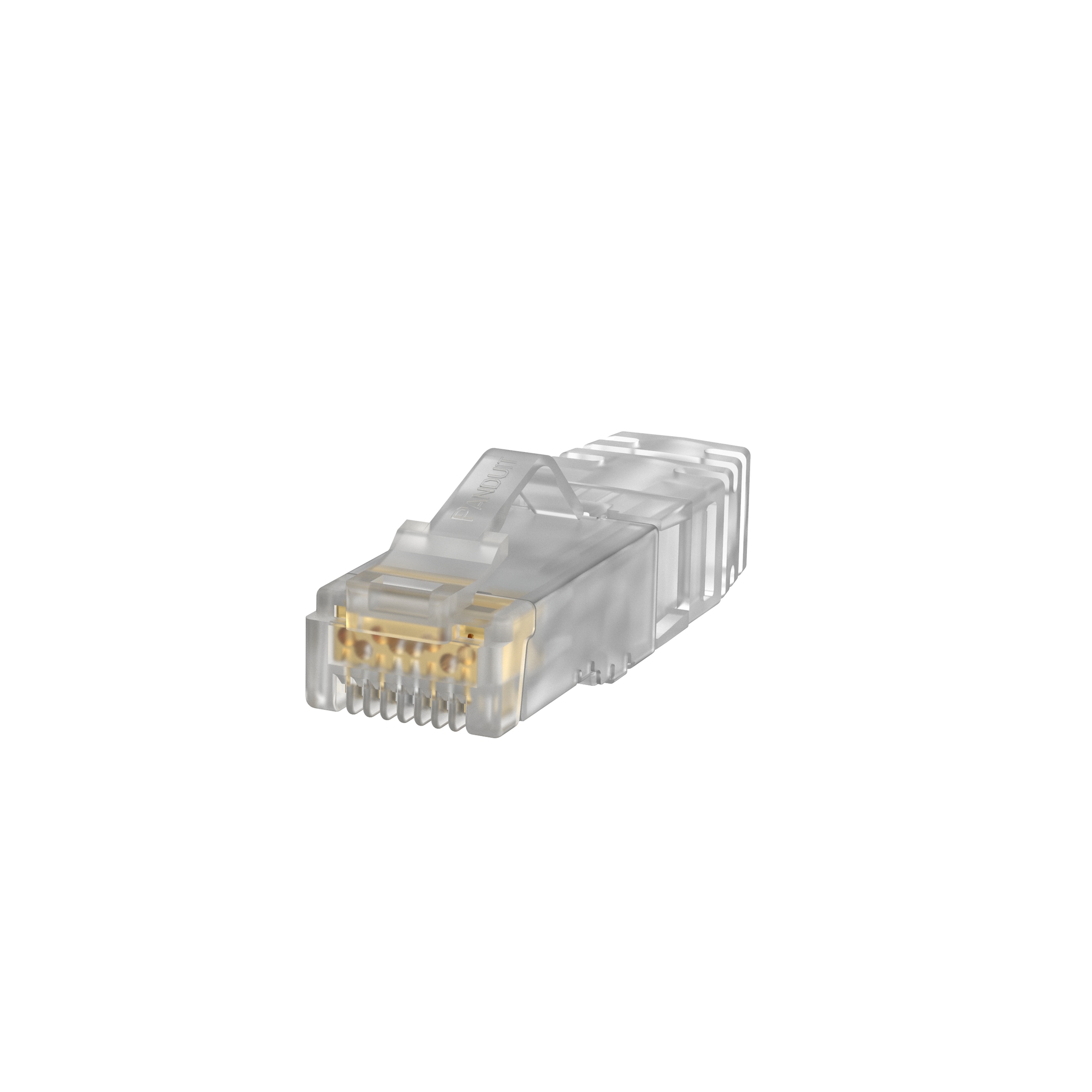 SP6X88-C Pan-Plug 8-Position 8-Wire Unshielded Modular Plug, Polycarbonate, 100 Ohm Impedance