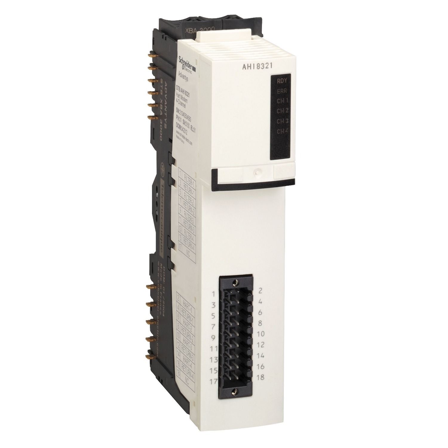 STBAHI8321KC Modicon 4-Channel Interface Module Kit, 24 VDC, 400 mA