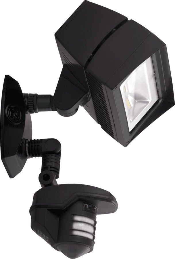 STL3FFLED18Y Motion Sensor Floodlight, LED Lamp, 22 W Fixture, 100/240/277 V AC, Aluminum Housing