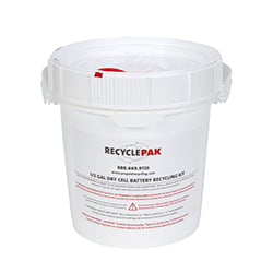 SUPPLY-093 RecyclePak Battery Recycling Pail, 0.6 gal Container, 15 lb Capacity