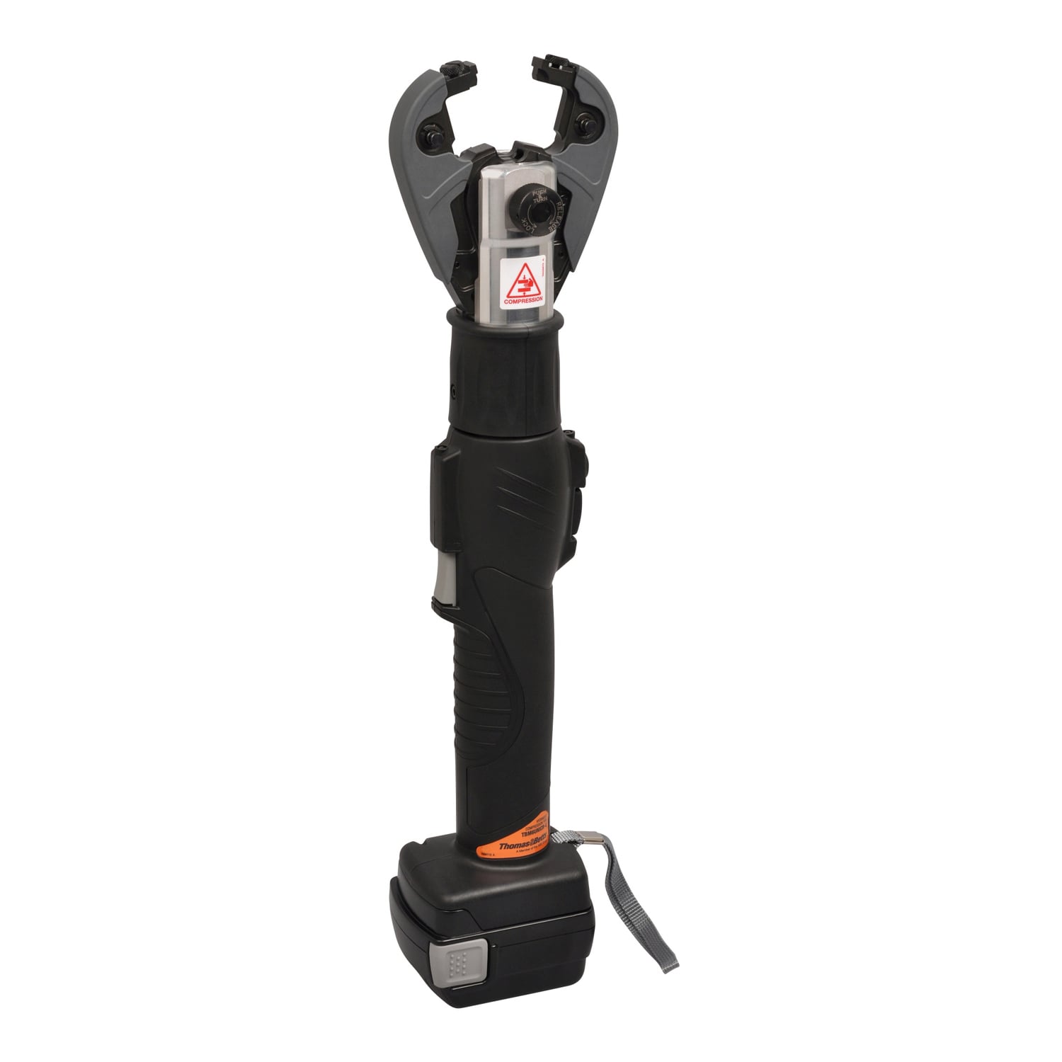 TBM6UNICR-LI Blackburn In-Line Open Battery Powered Crimping Tool, 8 AWG to 500 kcmil Copper, 8 AWG to 350 kcmil Aluminum Crimping, 6 ton Crimping, 14.4 VDC, Li-Ion Battery, 20 in OAL