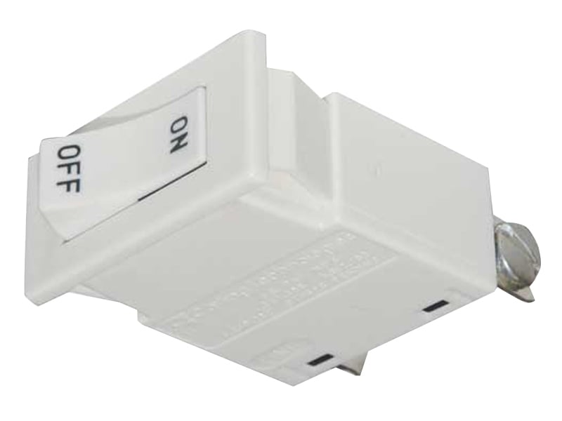 TCLCB 1A WHT TCLCB 1-Pole Current Limiting Circuit Breaker, For Use With End Feed, In-Line Feeds and T/TU Series Trac System, 1 A, 120 W, White