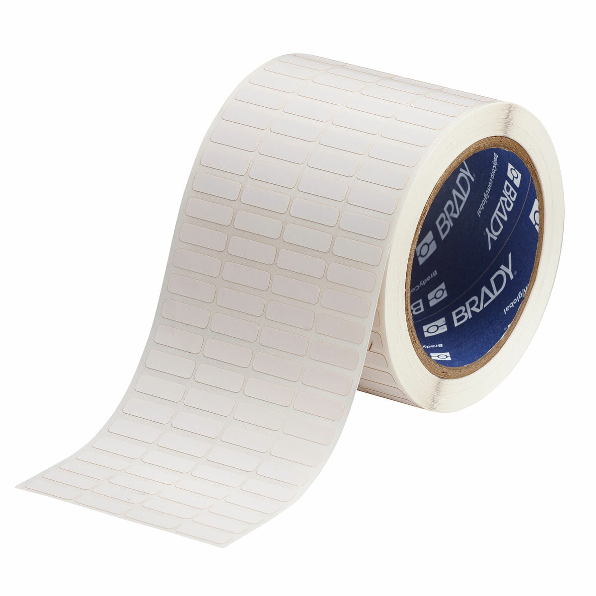 THT-1-728-10 UltraTemp High Temperature Rectangular Component Label, 1/4 in L x 3/4 in W, Blank Legend, White, B-728 Polyimide