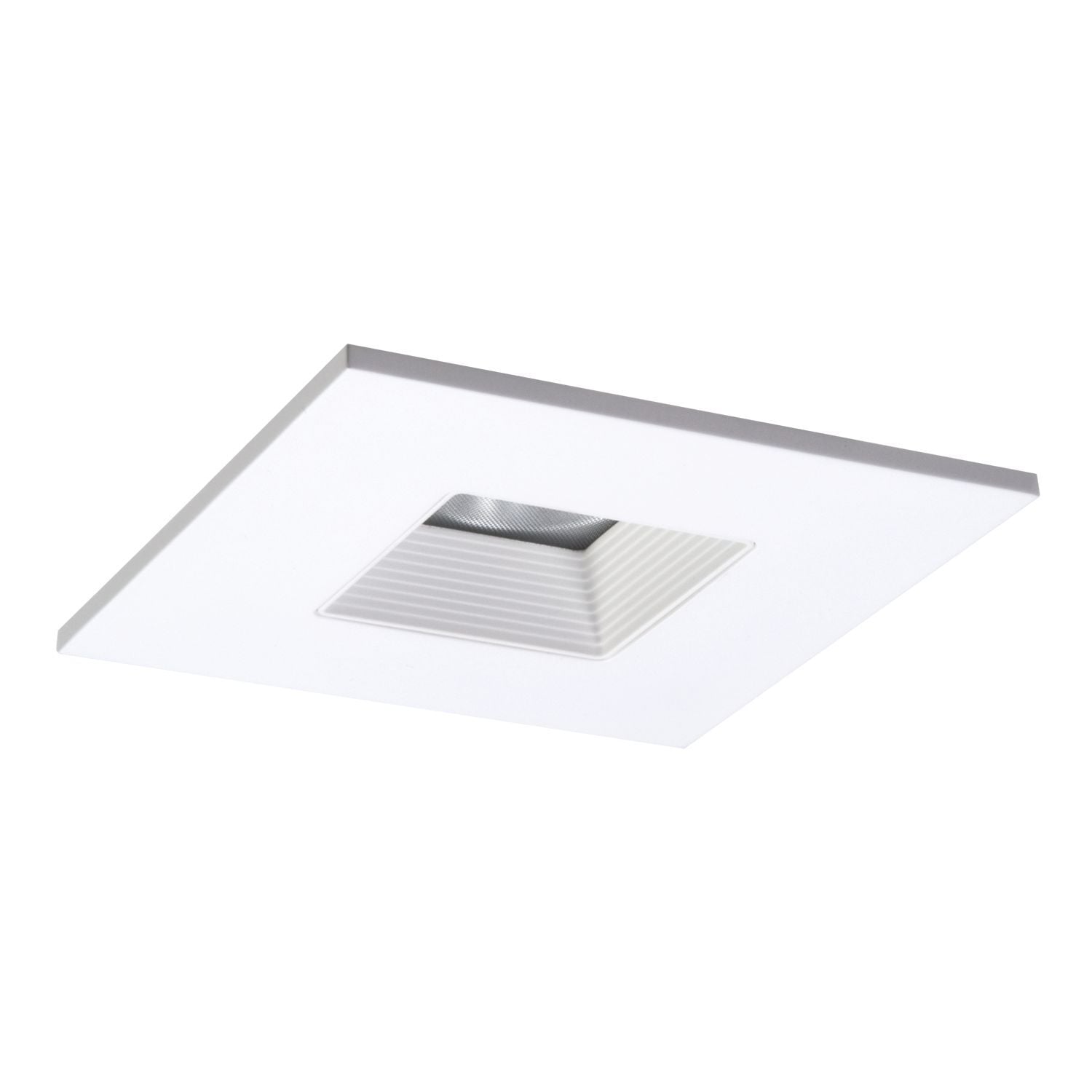TLS408WHWB Halo TLS4 Rectangular Baffle Trim, 4 in Dia Inside x 5-1/64 in Dia Outside, LED Lamp, For Use With H4 Downlight Fixture, EL4 LED Light Engine, H455, H456 and H457 Series 4 in LED Housing, Aluminum