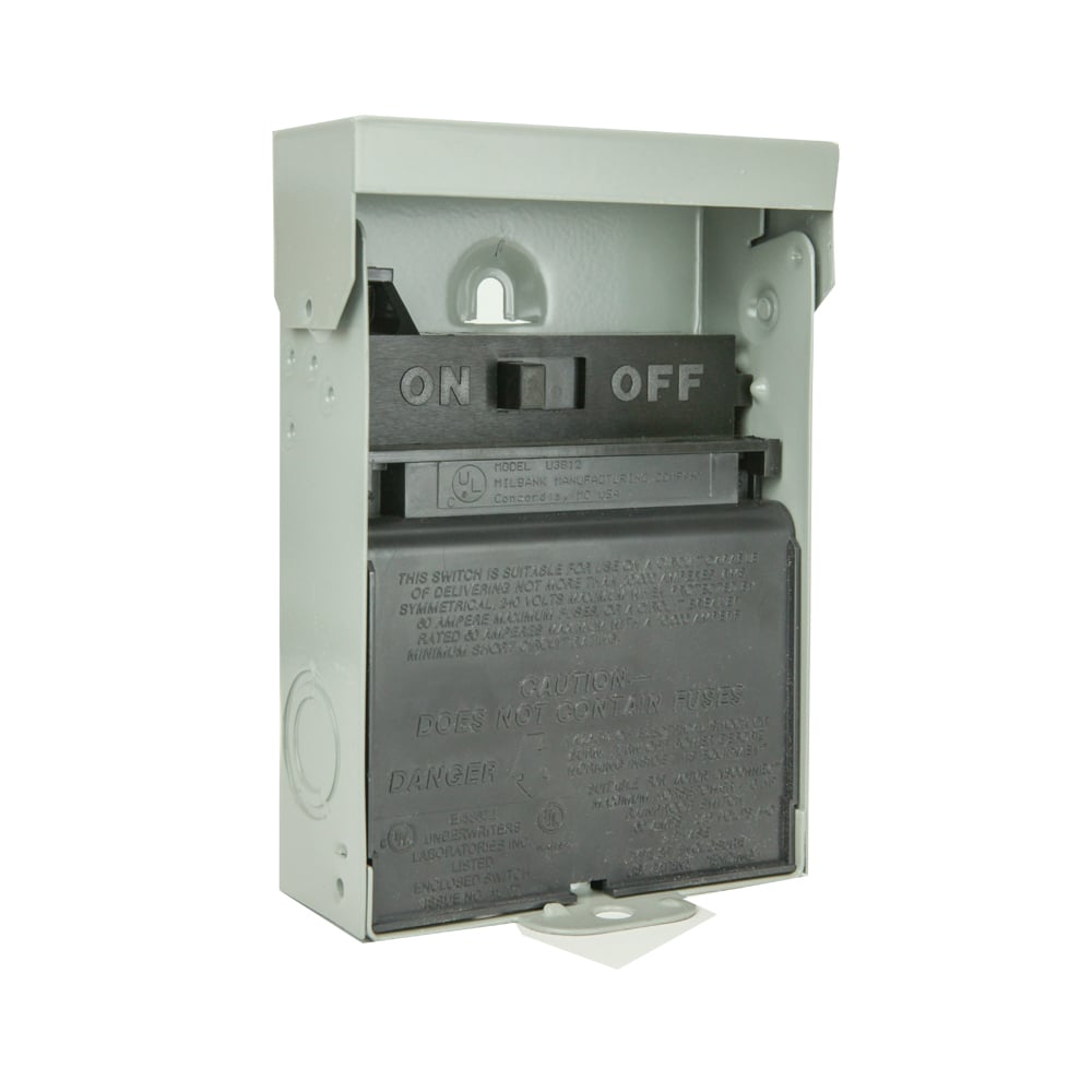 60 AMP NON-FUSED AC DISC NON-AUTOMATIC SWITCH