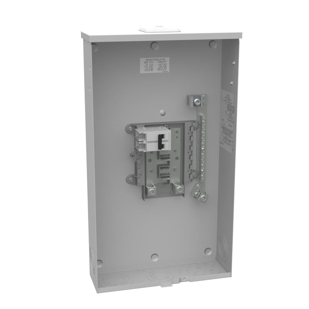 U5971-XL-100 Unmeter Small Closing Plate, 1-100 Amp, Main Breaker, 10 Branch Circuit