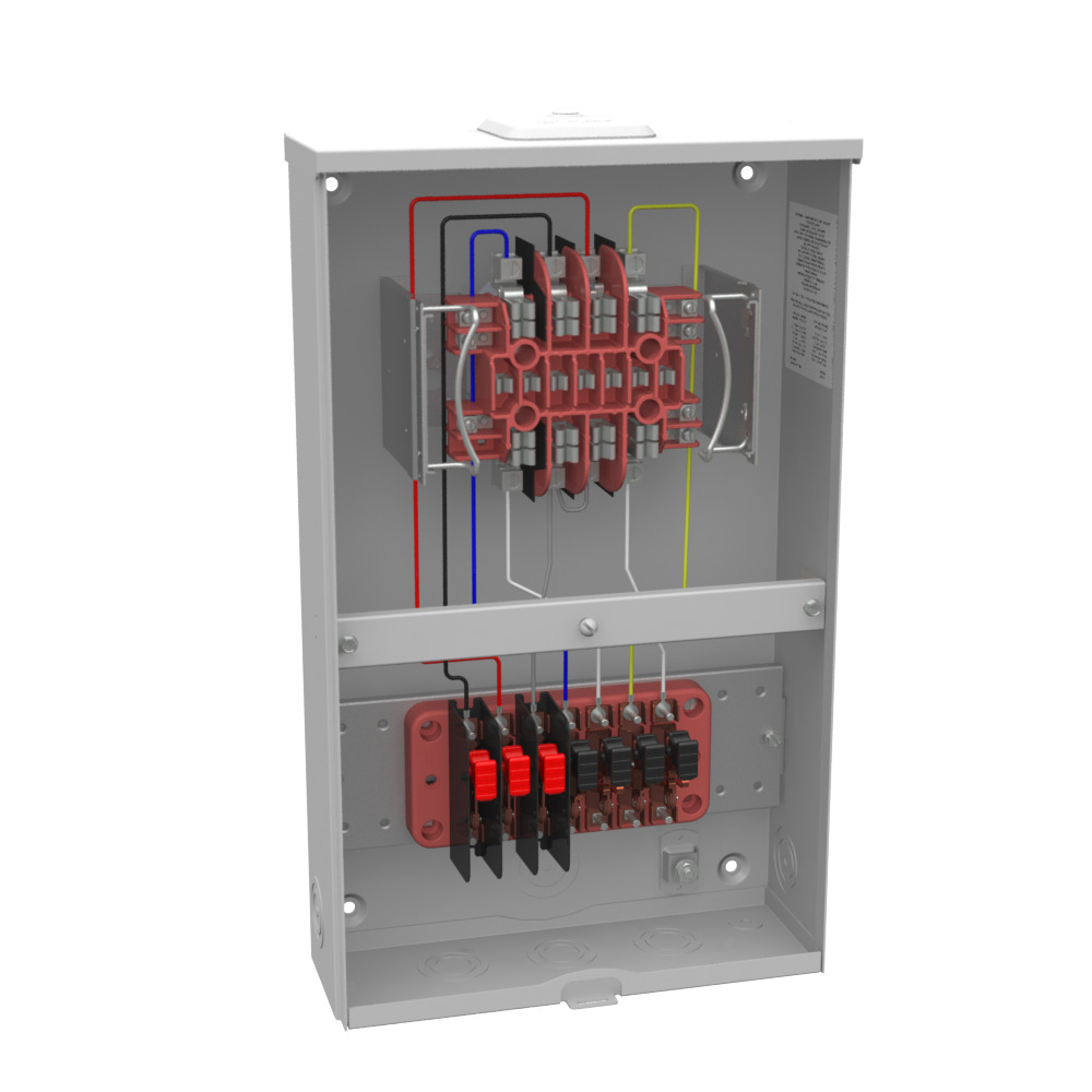 UC7448-XL-341 8 Term, Ringless, Small Closing Plate, Test Switch Prewired