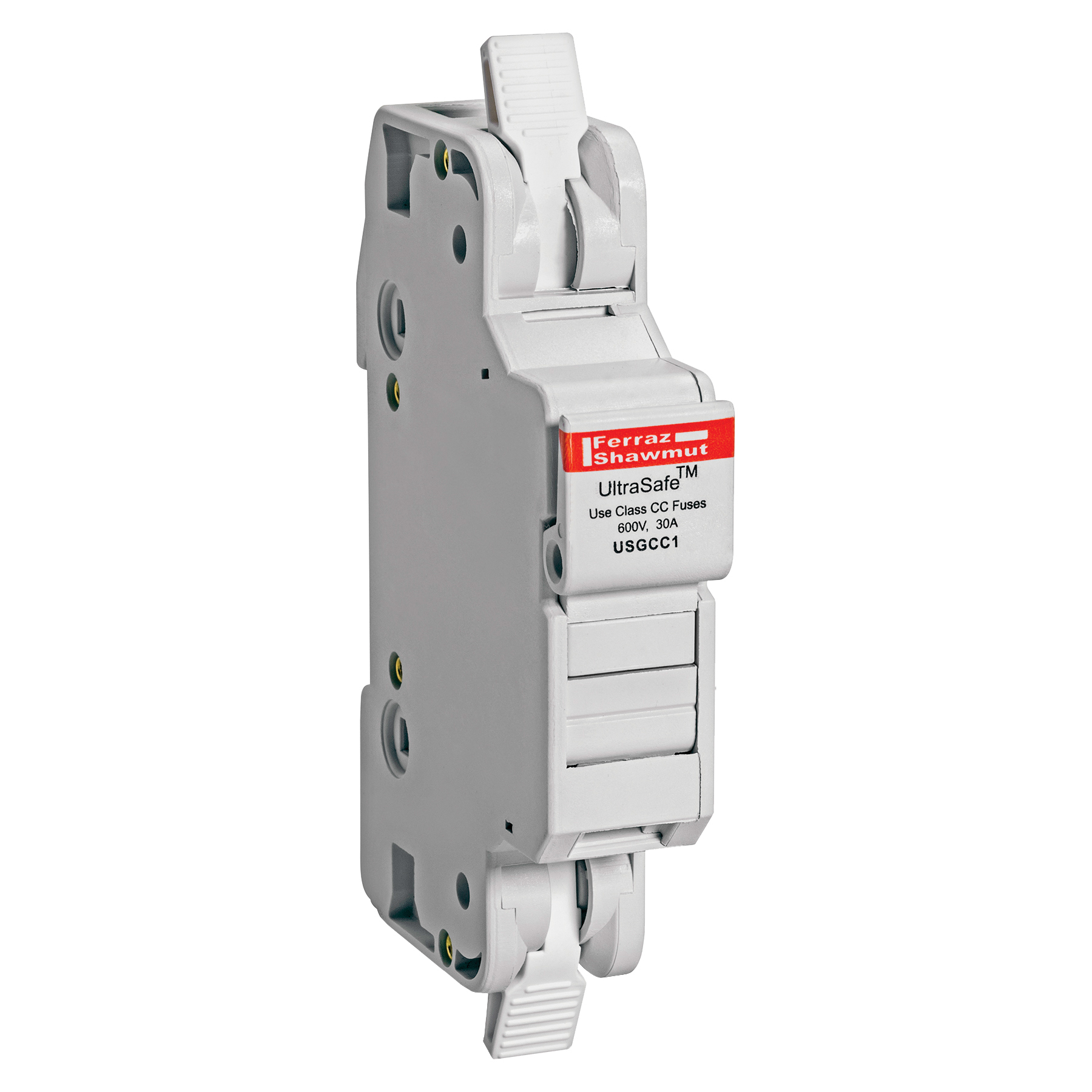 Fuse Holder 600VAC 600VDC Class CC 30A 1-Pole Cage Clamp IP65