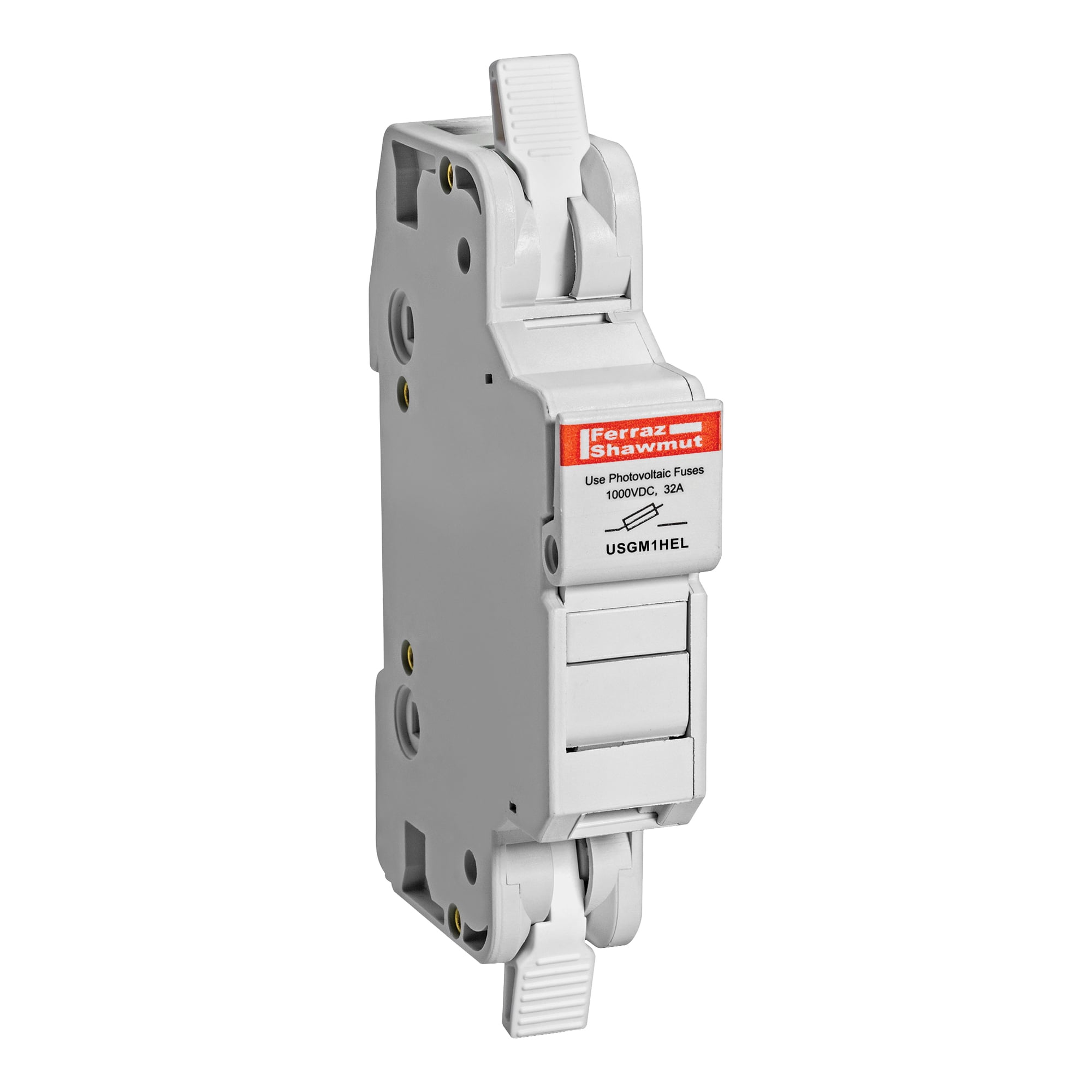 USGM1HEL UltraSafe Fuse Holder, 600 V AC/1000 V DC, 32 A, 14 to 10 AWG, 14 to 6 AWG Wire, 1 Pole