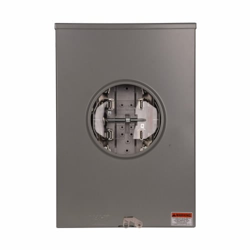 1006352CCH Commercial Single Position Meter Socket, 200 Amp, 1 Phase, Ringless, Lever, 4 Jaw, OH, UG, 600V