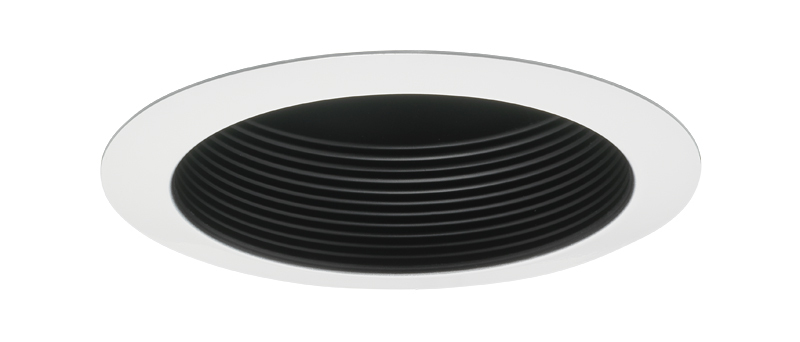 V2015 BWH Line Voltage Round Baffle Reflector Trim, 5 in ID x 6-1/2 in OD, For Use With V5ICW, V5ICRW, IC20, IC20R, TC20 and TC20R Series Housings