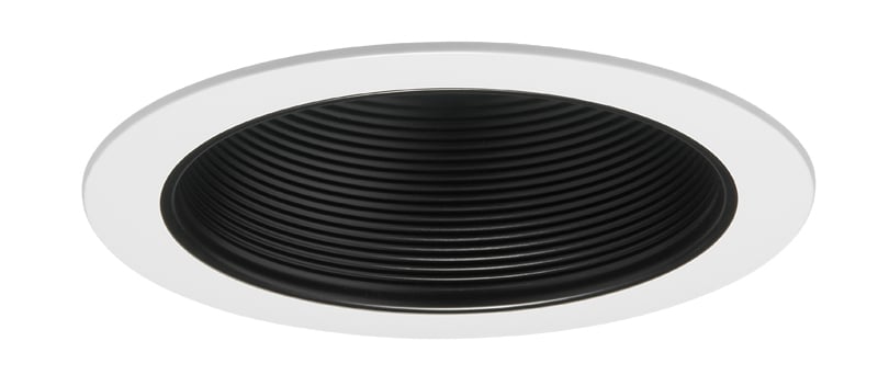 V3024 BWH Line Voltage Round Conical Baffle Trim, 6 in ID x 7-3/4 in OD, For Use With V6ICW, V6ICRW, IC22, IC22R, TC2 and TC2R Series Housing