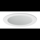 Conical Baffle Trim with a white baffle and white trim ring finish. Compatible with IC22 and IC22R Housings. Baffle trims are the perfect option to reduce glare and minimize ceiling brightness.