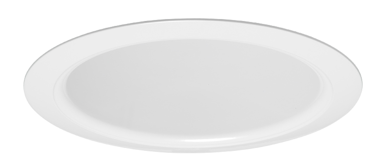 V3037T WWH Line Voltage Round Full Cone Trim with Torsion Springs, 6 in ID x 7-5/8 in OD, CFL Lamp, For Use With V6ICW, V6ICNW, IC22, IC22R, TC2, ICPL6 and PL6 Series Housings