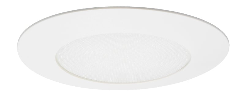 V3040N PW Line Voltage Round Shower Reflector Trim, 6 in ID x 8 in OD, CFL Lamp, For Use With V6ICW, V6ICNW, IC2, IC22R, TC2, ICPL6 and PL6 Series Housing