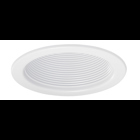 Round fully enclosed downlight baffle trim with white finish. Compatible with IC1, TC1 and TC1R Housings. Baffle trims are the perfect option to reduce glare and minimize ceiling brightness.
