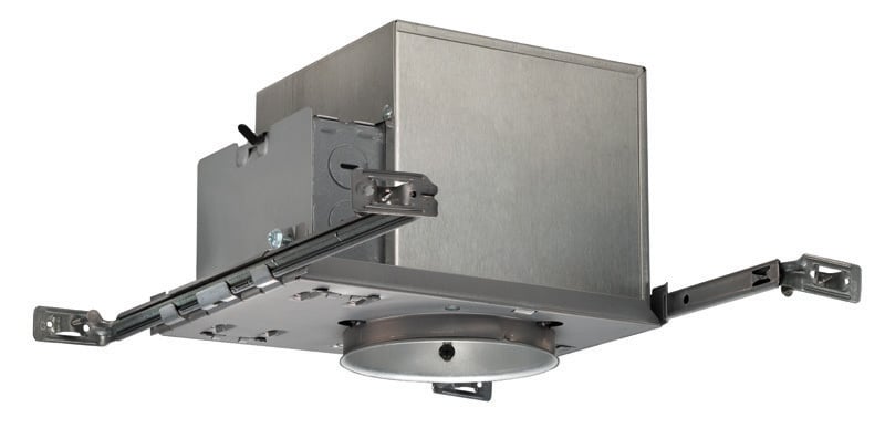 V4IC W Adjustable Recessed Lighting Housing With Trim, Incandescent Lamp, IC Insulation, 120 V AC, 4-1/2 in Ceiling Opening, Aluminum Housing
