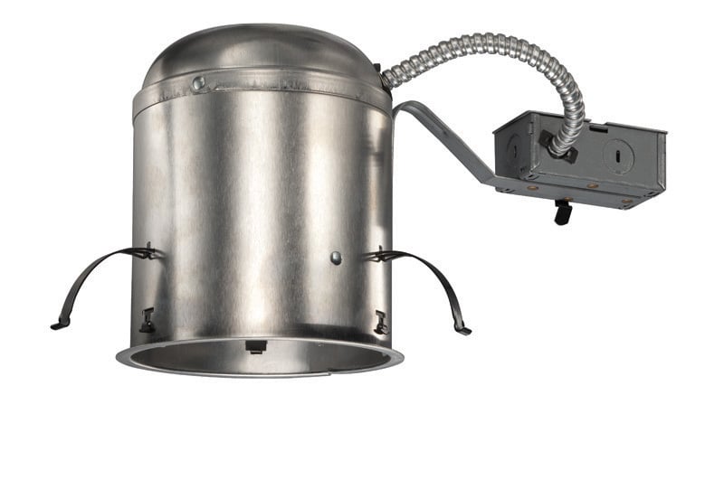 V6ICR W V6ICR Adjustable Remodel Round Downlight Housing, Incandescent Lamp, Non-Insulated Insulation, 120 V AC, 6-1/4 in Ceiling Opening, Aluminum Housing