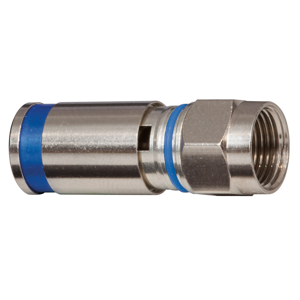 VDV812-624 Standard Coaxial Compression Connector, F-Connector Connection, RG-6 Cable