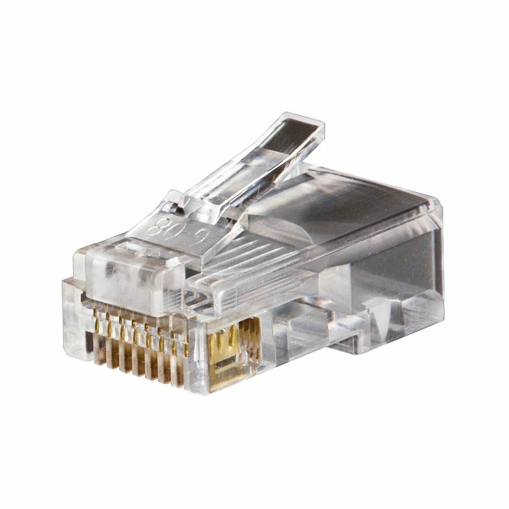 VDV826-628 8-Position Modular Data Plug, Solid/Stranded Conductor, Resin