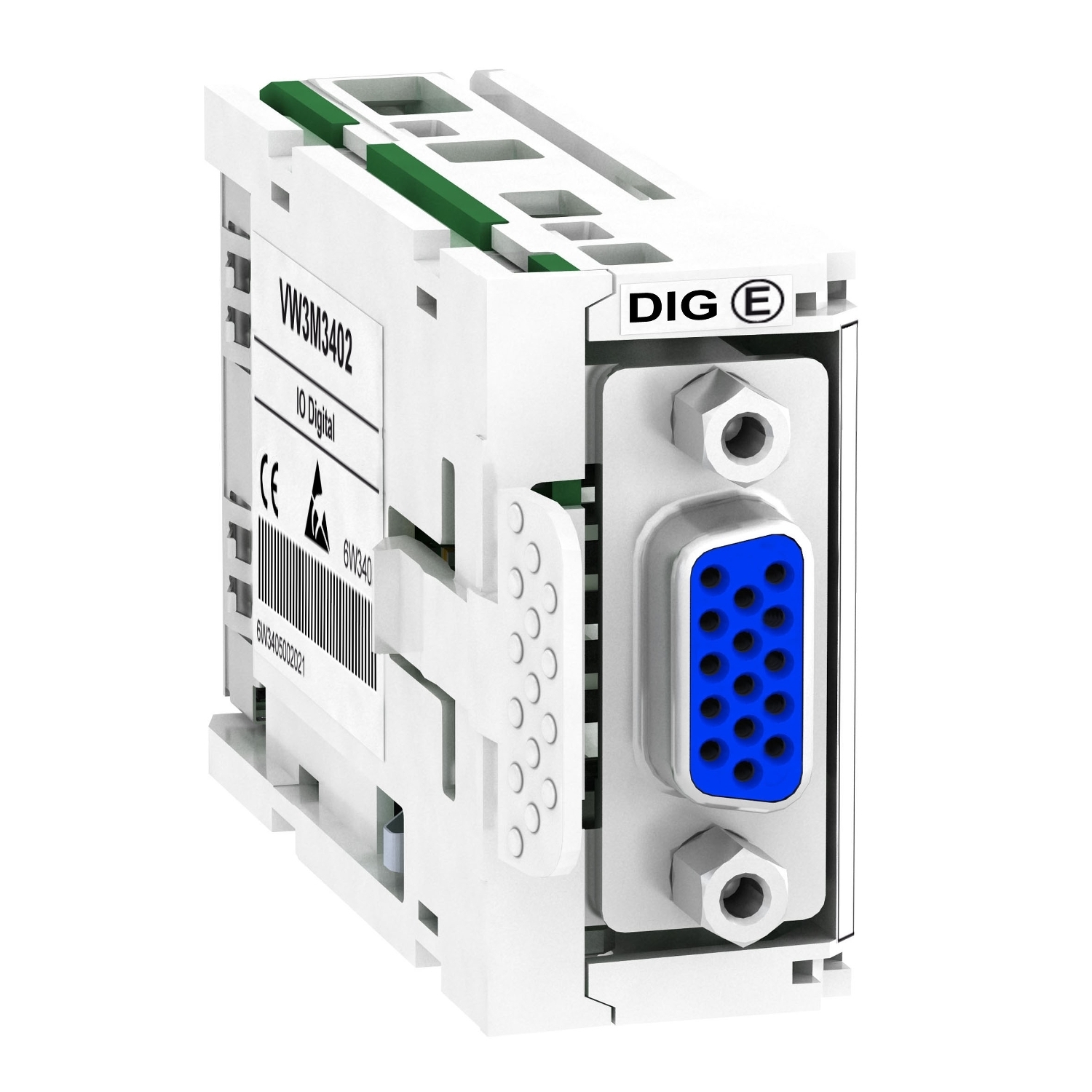 VW3M3402 Lexium Direct Mount Interface Card With Digital Output, For Use With Lexium 32M Machine Encoder, Female Sub-D Connector, 15 Pin, 12 VAC SSI Encoder