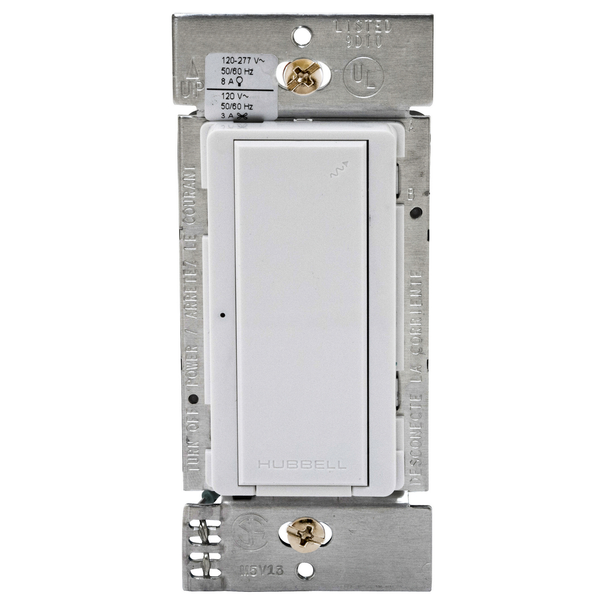 WLS1278W WL Series Decorator Wireless Occupancy Sensor, 120/277 VAC, Passive Infrared Sensor, 3000 sq-ft Coverage, 180 deg Viewing, Ceiling Mounting