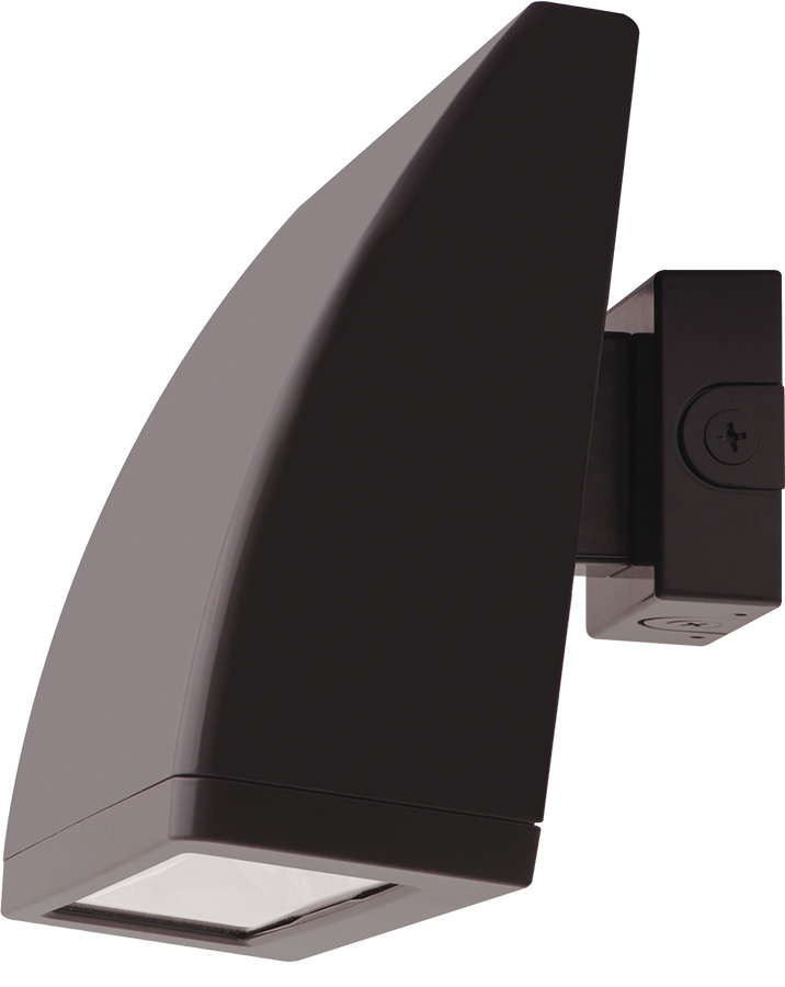 WPLED104N/PCS Standard Wallpack With 120 VAC Swivel Photocell, LED Lamp, 107 W Fixture, 120 to 277 VAC, Bronze Housing