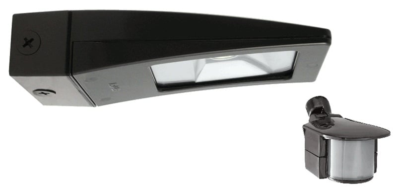 WPLED13MS Wallpack, LED Lamp, 15 W Fixture, 100 to 240/277 VAC, Bronze/Polyester Powder Coated Housing