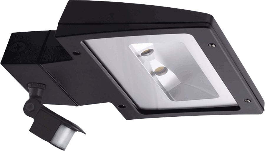 WPLED26MS Wallpack, LED Lamp, 30 W Fixture, 100 to 240/277 VAC, Bronze Housing