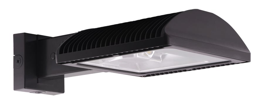 WPLED3T78 Type III Distribution Standard Wallpack,) LED Lamp, 78 W Fixture, 100 to 240/277 V AC, Bronze Housing