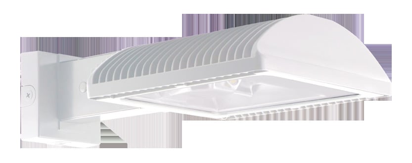WPLED3T78W Type III Distribution Wallpack,) LED Lamp, 78 W Fixture, 120 to 277 V AC, White Housing
