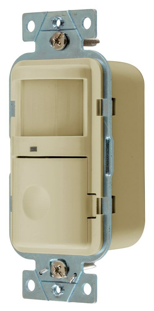 WS1001I 1-Circuit Adjustable Standard Wall Switch Vacancy Sensor, 120 V AC, Passive Infrared Sensor, 1000 sq-ft Coverage