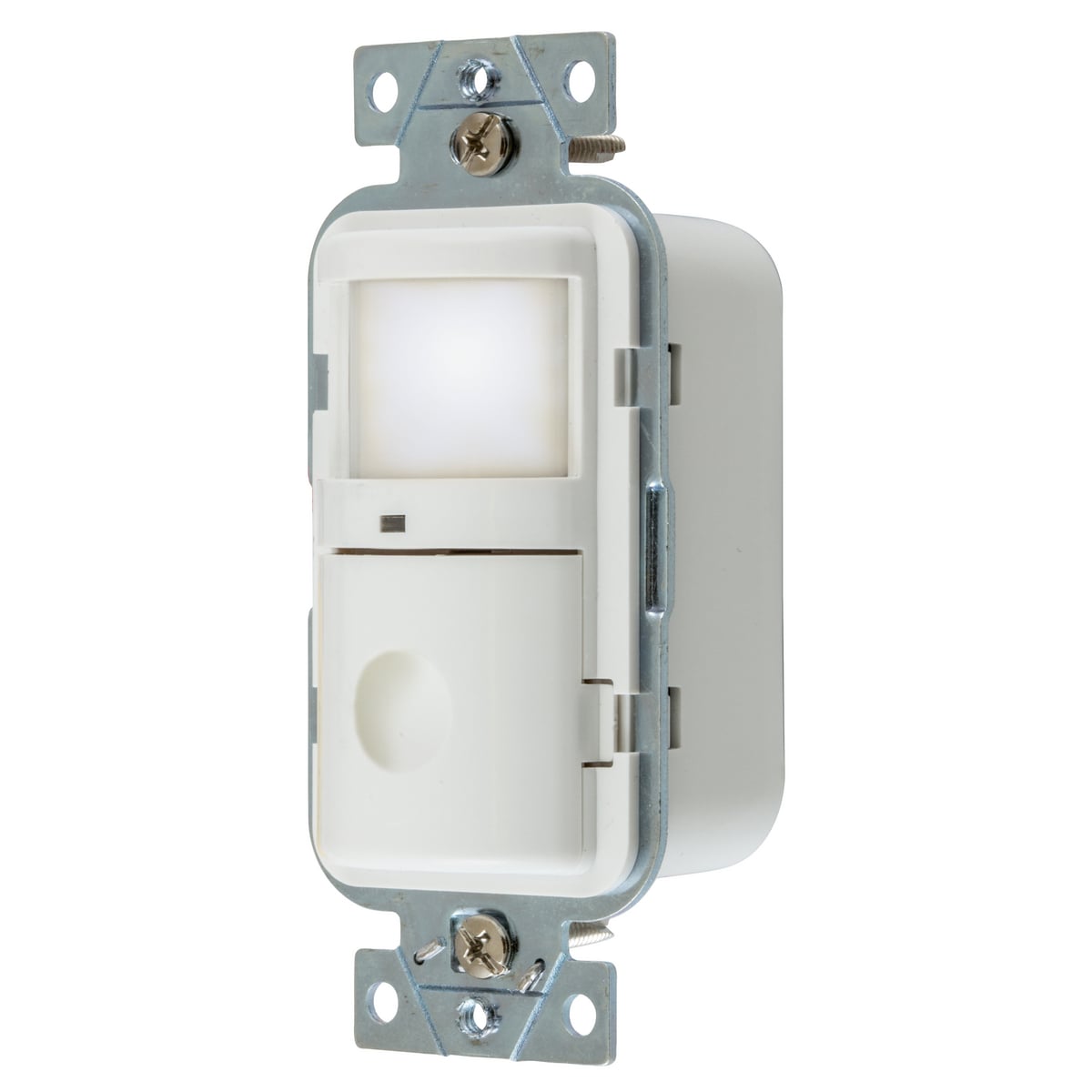WS2000NW 1-Circuit Adjustable Occupancy Sensor Switch, 120/277 V AC, Passive Infrared Sensor, 1000 sq-ft Coverage