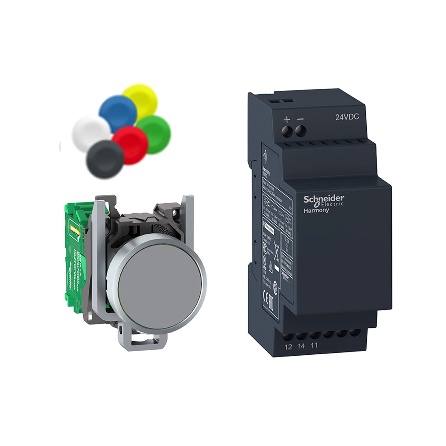 XB4RFB01 Harmony Wireless Push Button and Non Configurable Receiver, 24V