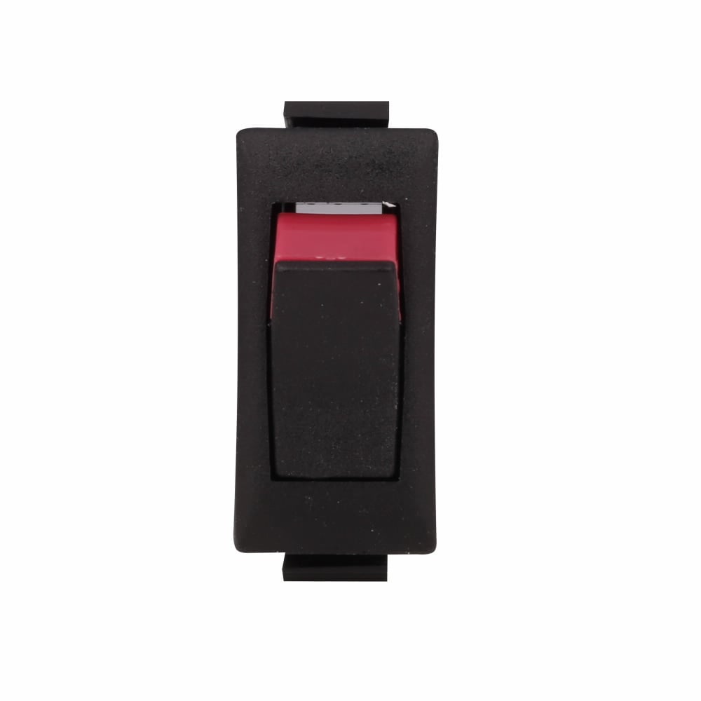 1500H113E 1-Circuit AC Rated High Inrush Mid Size Non-Illuminated Hi-Lite Rocker Switch With Black Rocker, 22 A at 125 V AC, 16 A at 250 V AC, 6 A at 125 V AC, 10 A at 14 V AC, 1 hp at 125 to 250 V AC, SPST Contact, 1 Poles