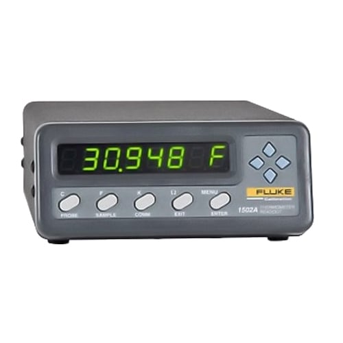 1502A-156 Thermometer Readout Digital Thermometer, .006 Degrees C Accuracy, 8-Digit, 7-Segment, Yellow-Green LED; .5 in High Characters Display