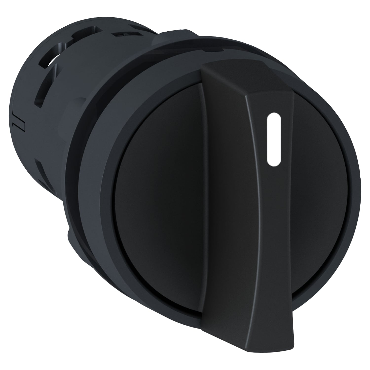 XB7ND25 Harmony Monolithic Non-Illuminated Selector Switch, 22 mm, 1NO-1NC Contact, Slow Break Contact, Lever Operator, Black