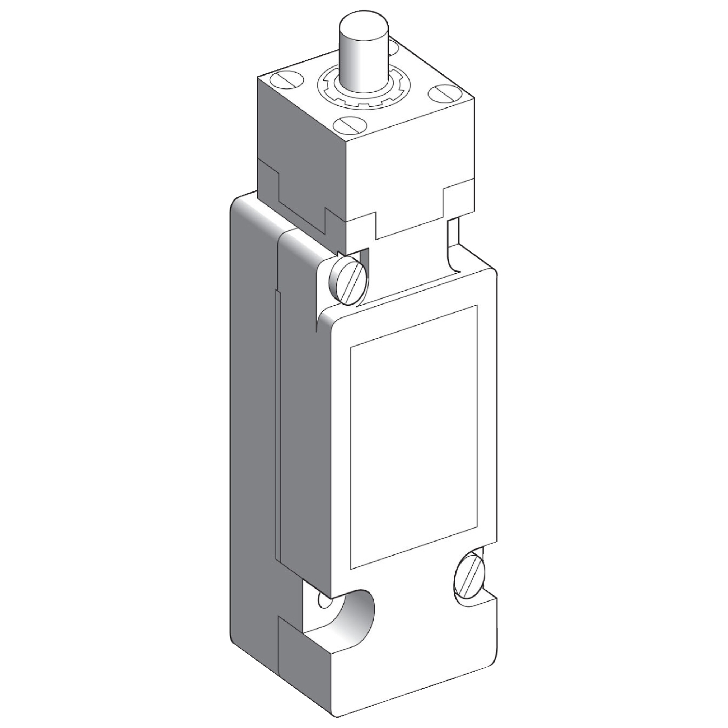 XCKJ1161H7 OsiSense XC Plug-In Standard Format Limit Switch, 300/500 V, 10 A, 1CO Contact, 1 Poles