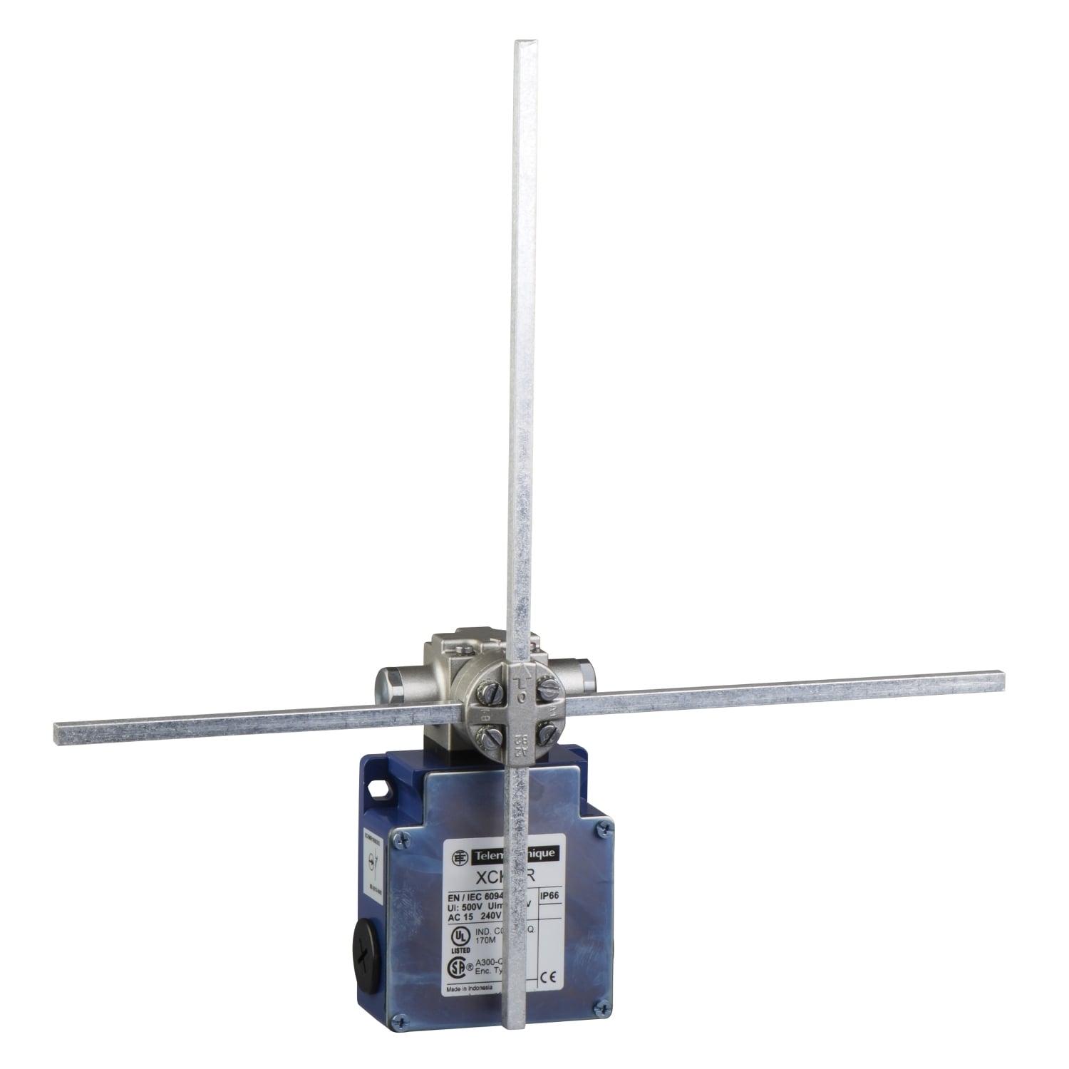 XCKMR1656363 OsiSense XC XCKL Standard Format Fixed Limit Switch, 240 V AC, 10 A, Spring Return Roller Lever Actuator, 1NO-1NC Contact, 2 Poles