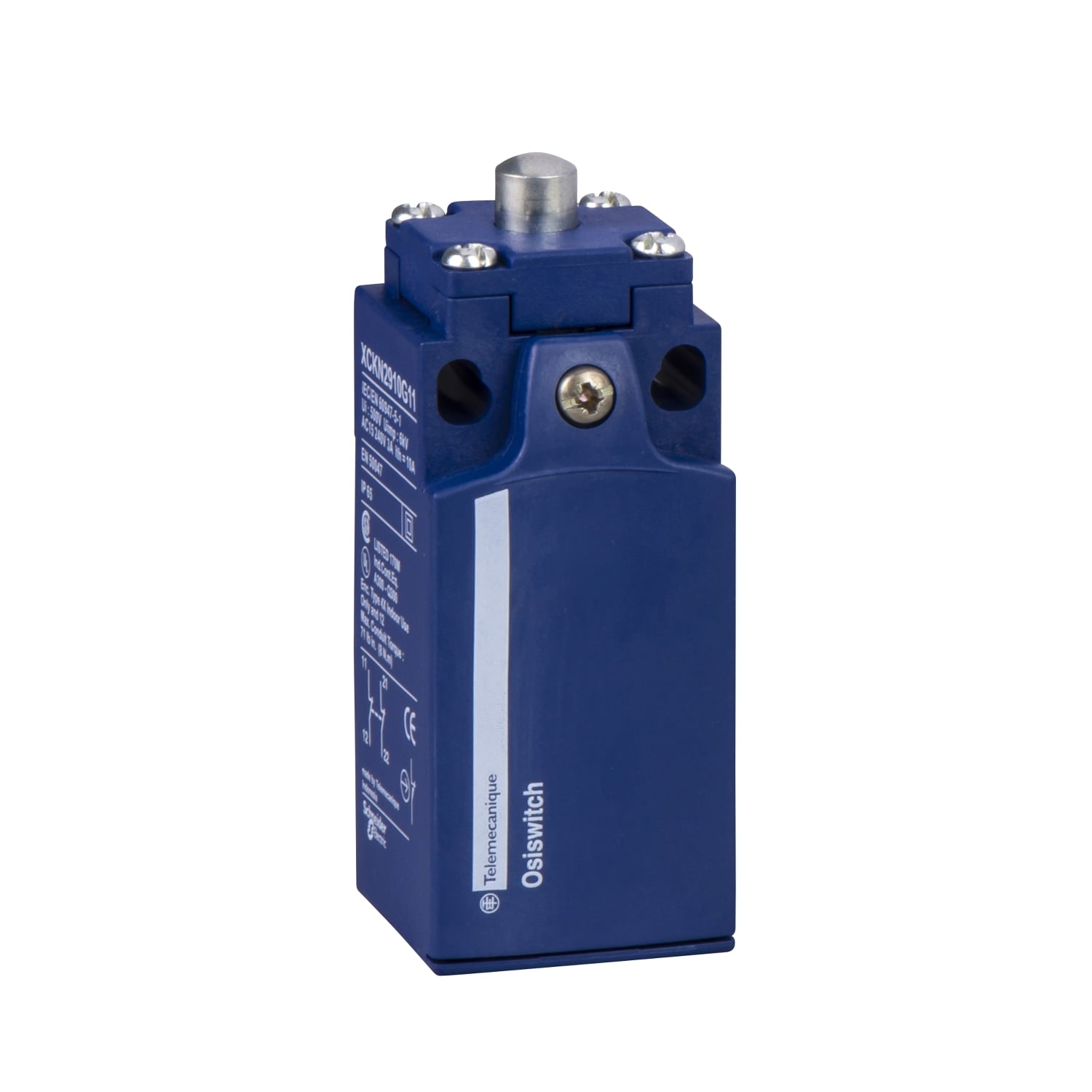XCKN2110P20 OsiSense Compact Fixed Light Duty Standard Format Limit Switch, 1NO-1NC Contact, 2 Poles