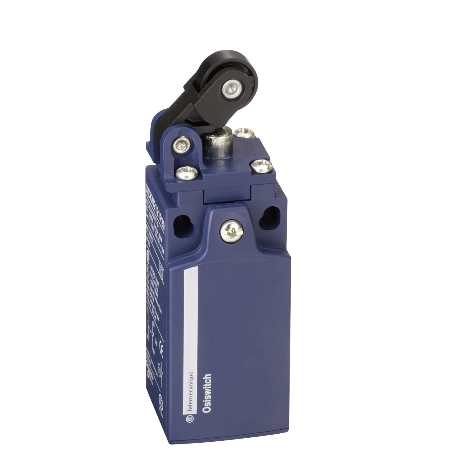 XCKN2121P20 OsiSense Compact Fixed Light Duty Standard Format Limit Switch, 240 V AC, 5 A, Roller Lever Plunger Spring Return Actuator, 1NO-1NC Contact, 2 Poles