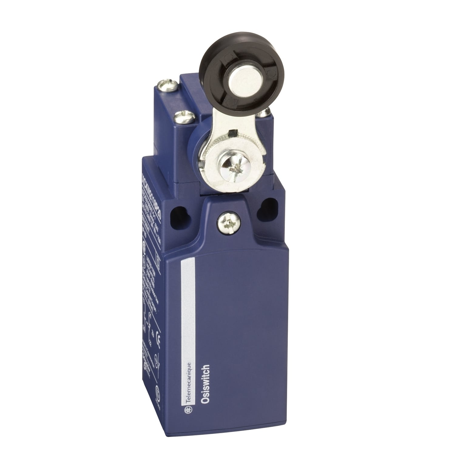 XCKN2918P20 OsiSense XC Compact Fixed Rotary Standard Format Limit Switch, 300/500 V, Roller Lever Actuator, 2NC Contact, 2 Poles