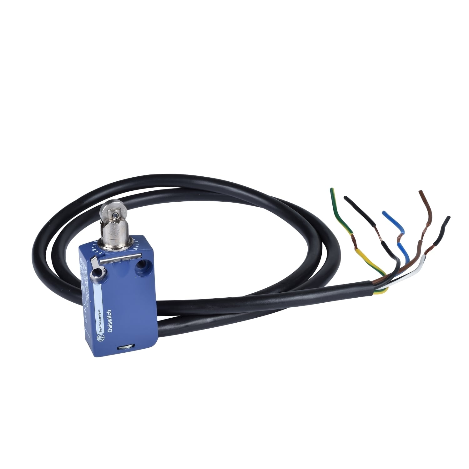 XCMD2102L10 OsiSense XC Standard Format Fixed Limit Switch, 240 V AC, 5 A, Spring Return Roller Plunger Actuator, 1NO-1NC Contact, 2 Poles