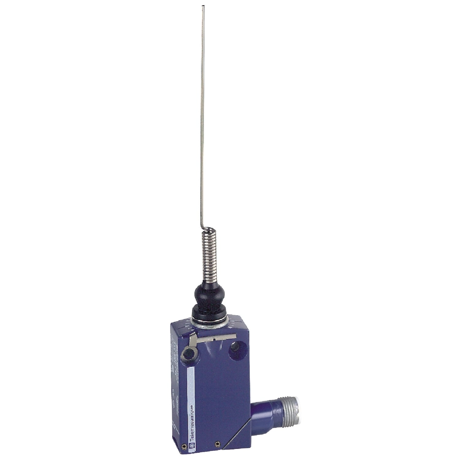 XCMD2106C12 OsiSense XC Miniature Plug-In Body Standard Format Limit Switch, 240 V AC, 4 A, Cats Whisker Spring Return Actuator, 1NO-1NC Contact, 2 Poles