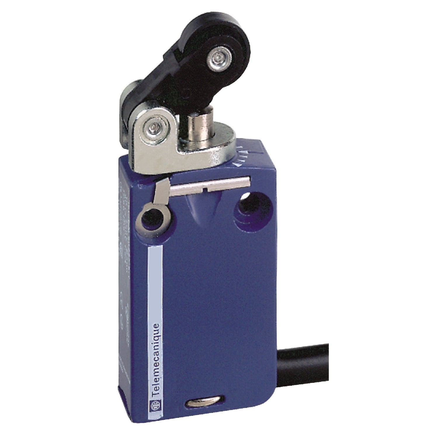XCMD2121L1 OsiSense XC Standard Format Fixed Limit Switch, 240 V AC, 1.5 A, Roller Lever Plunger Spring Return Actuator, 1NO-1NC Contact, 2 Poles