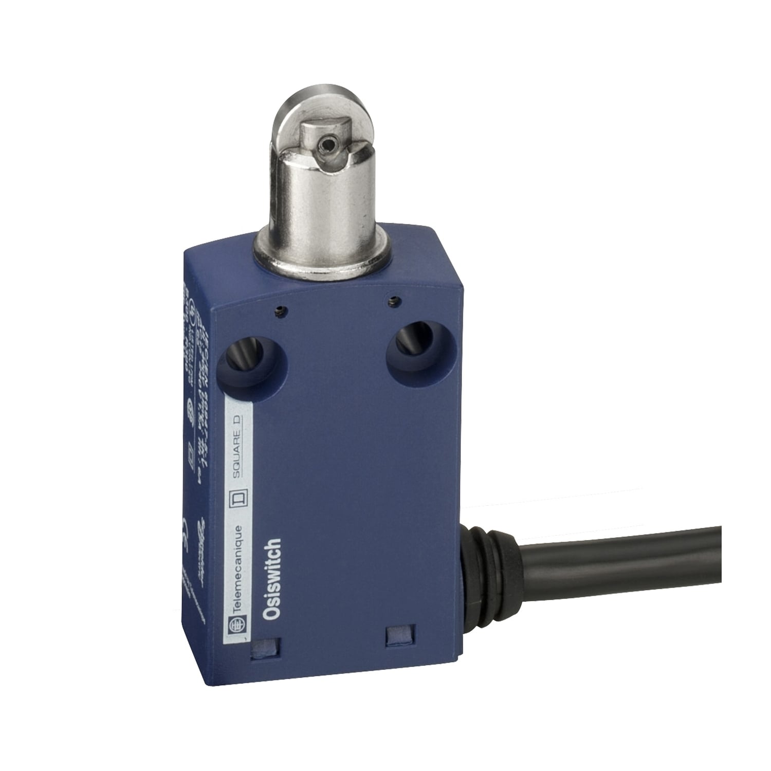 XCMN2102L3 OsiSense XC Standard Format Fixed Limit Switch, 240 V AC, 5 A, Spring Return Roller Plunger Actuator, 1NO-1NC Contact, 2 Poles