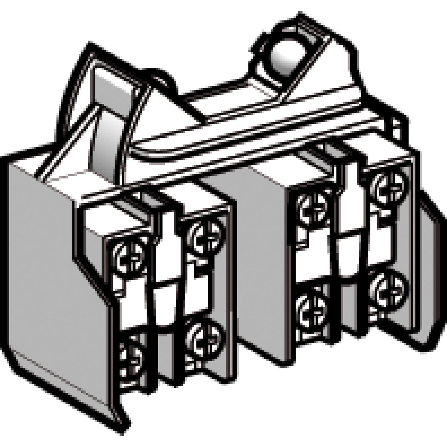 XCRZ42 OsiSense XC Special Format Contact Block, 2CO Contact, For Use With XCRT Limit Switch, A300/Q300 Contact