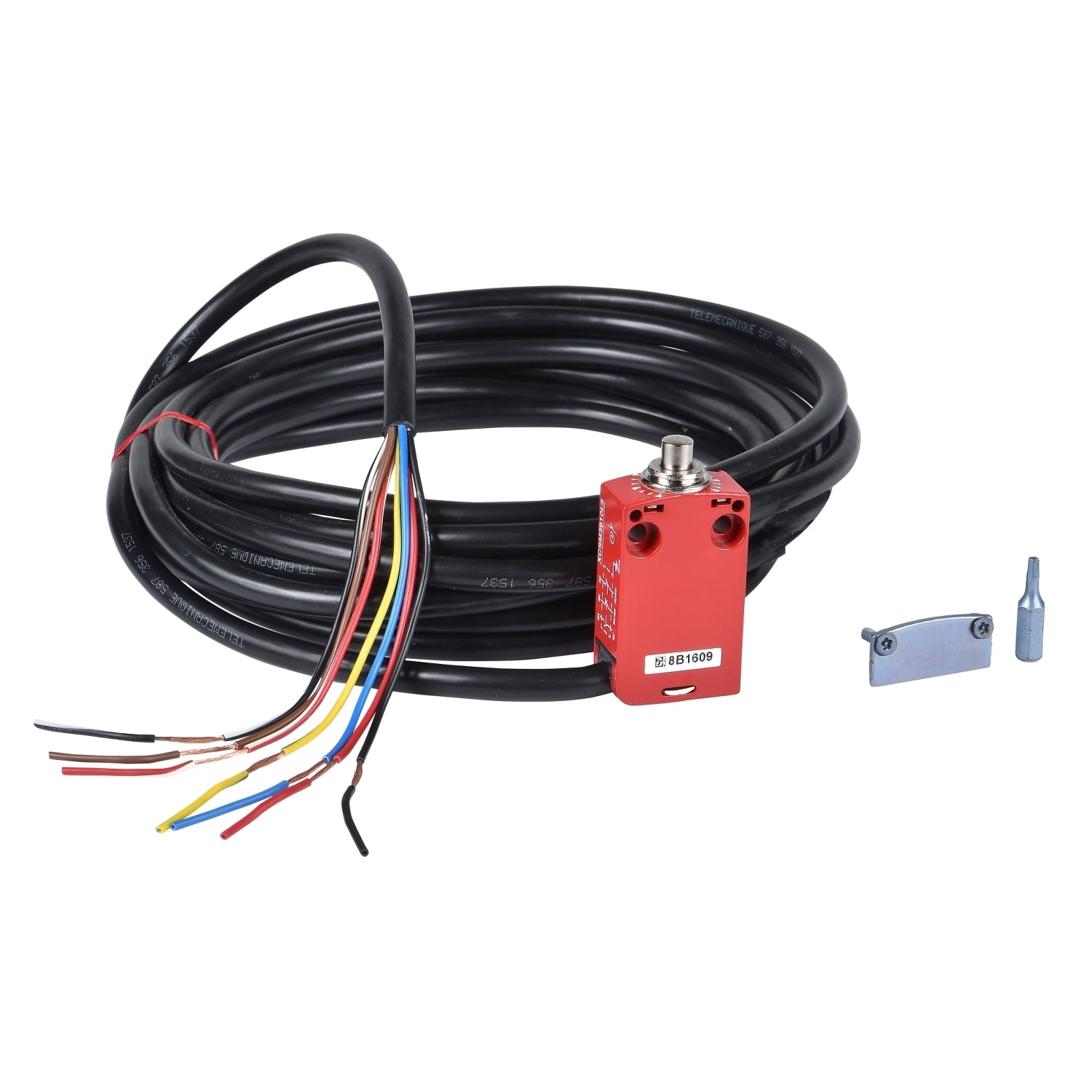 XCSM3910L5 Preventa Safety Limit Switch, 240 V AC, 5 A, Plunger Actuator, 1NO-1NC-1NC Contact, 3 Poles
