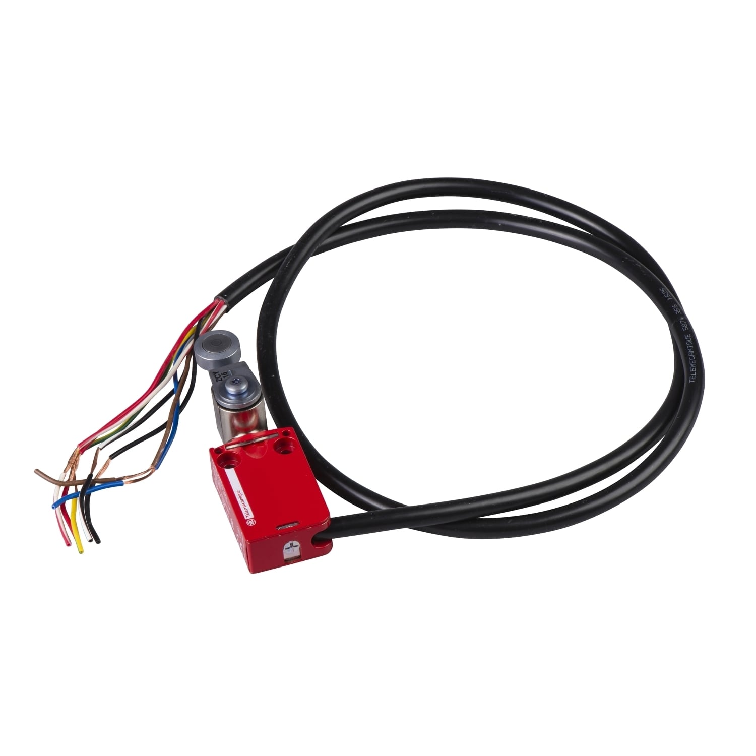 XCSM4116L5 Miniature Limit Switch, 240 V AC, 5 A, Roller Lever Actuator, 2NO-2NC Contact, 4 Poles