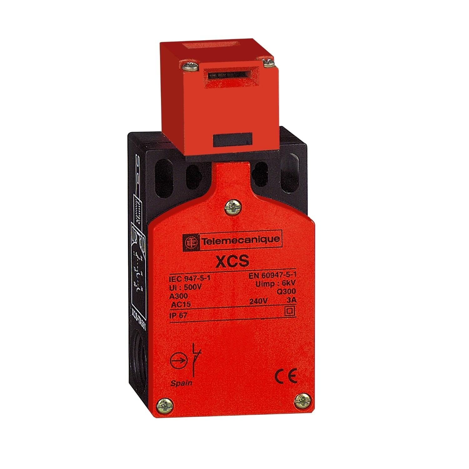 XCSTA592 Preventa Turret Head Safety Interlock Switch, 240 V AC, 10 A, 50/60 Hz, 3 Poles
